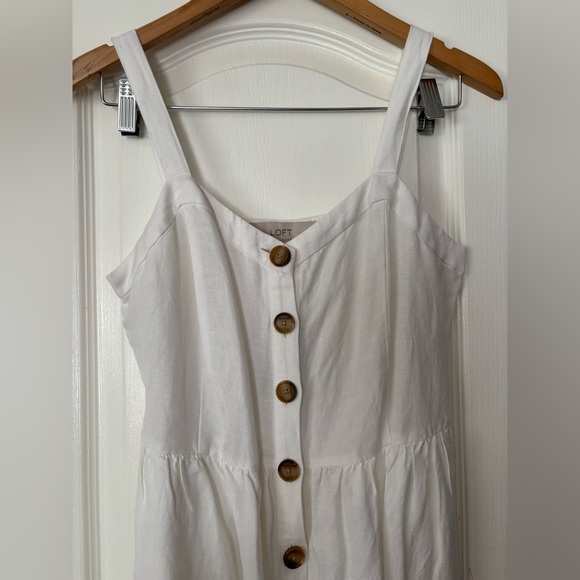 NWT White Loft Summer Dress - Size 0P - Picture 3 of 9